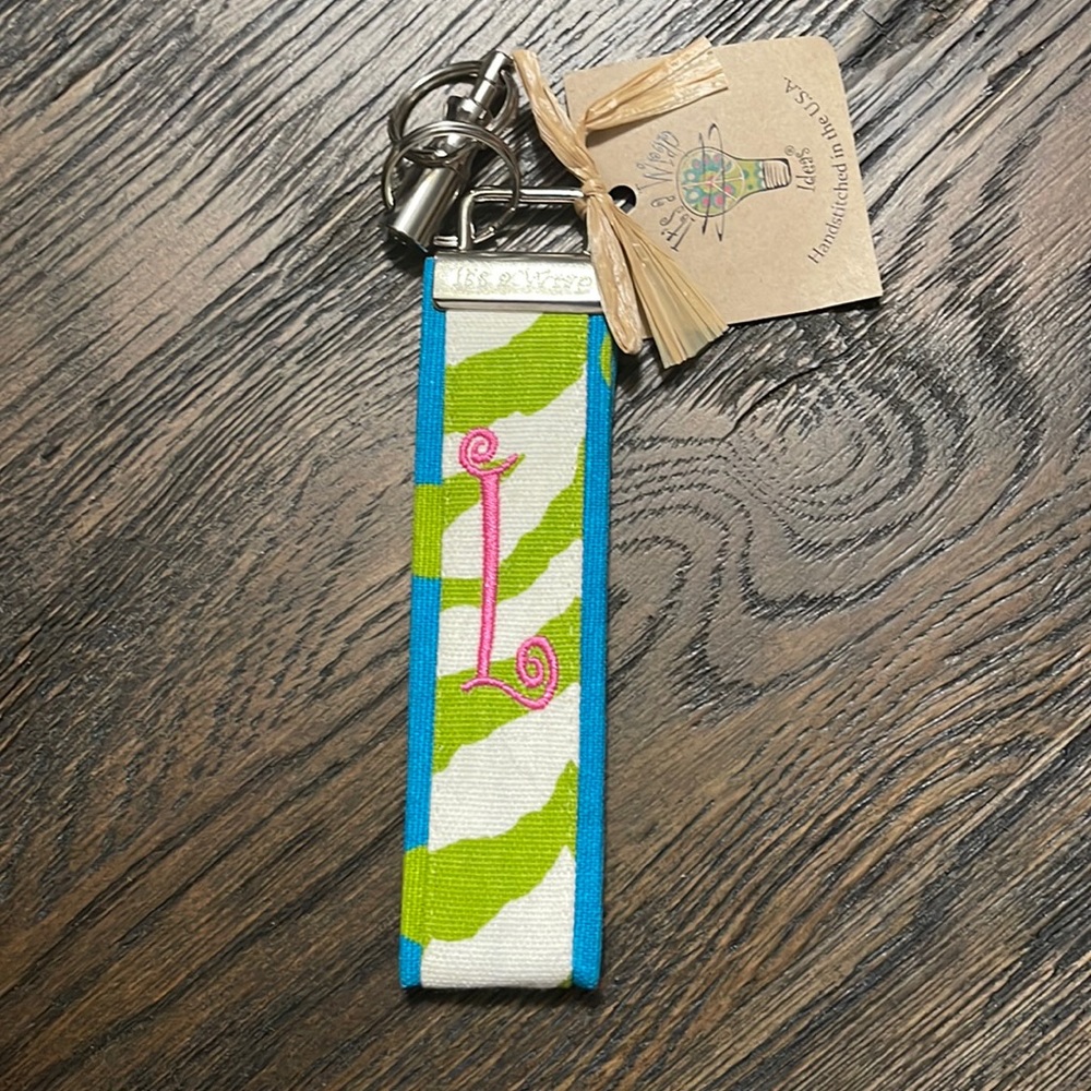 Initial L Keychain/Luggage Tag